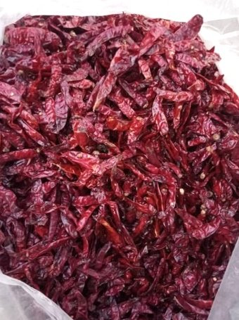Dried Red Chili Pepper in bulk export packaging